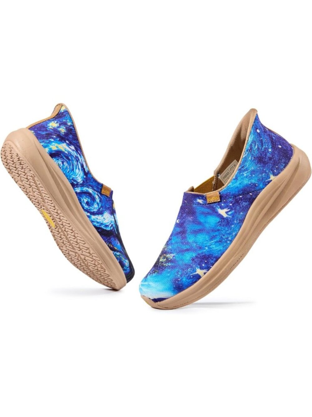 Colorful Floral Slip-On Sneakers | Funky Casual Loafers with Wide Toe Box